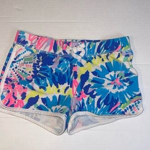 Lilly Pulitzer Girls Floral  Shorts Size M 6-7